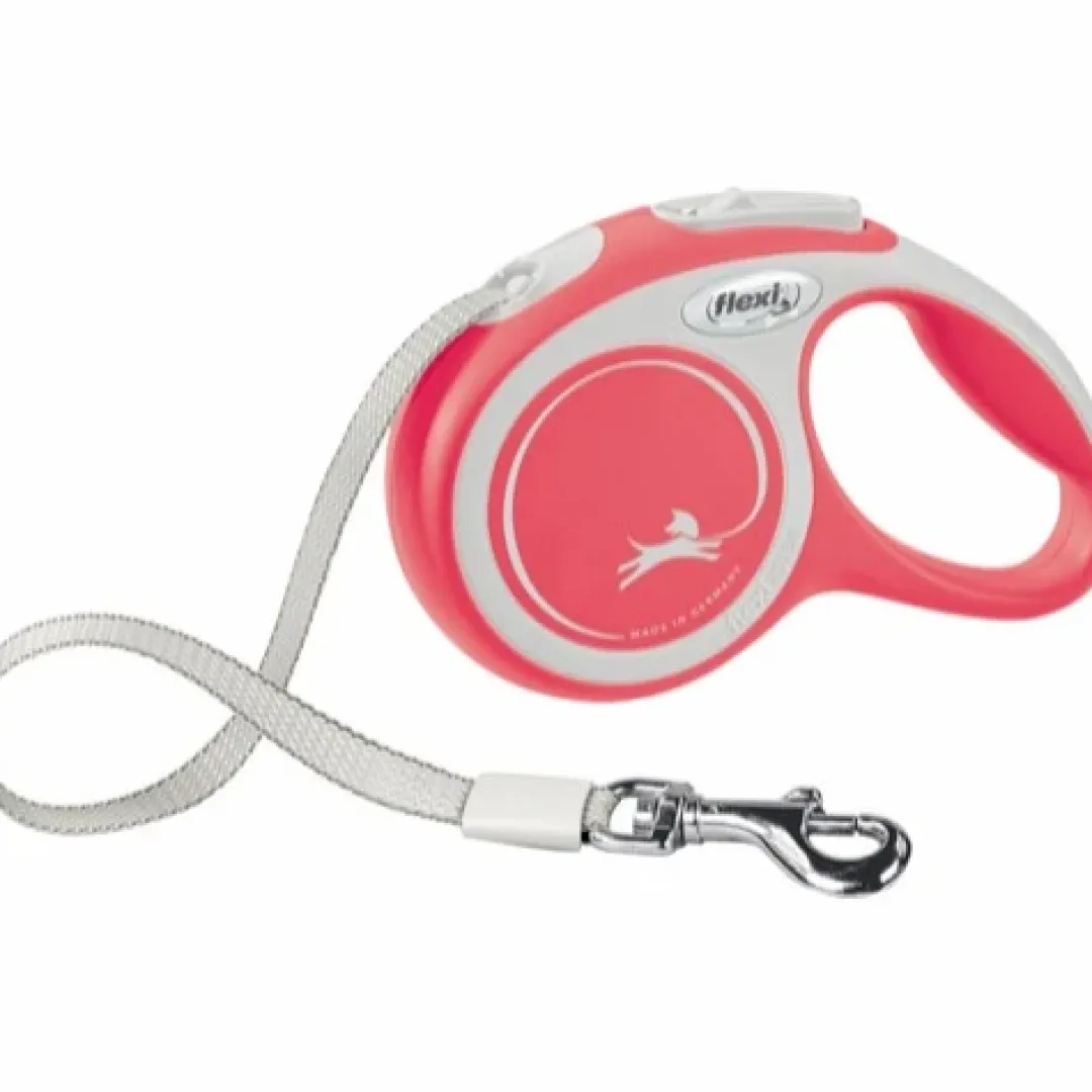 Best Flexi New Comfort bånd XS 3 m 12 kg rød Hundesnor I Mange Varianter Og Materialer|Hundesnor Til Hvalpe