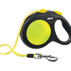 Sale Flexi New Neon bånd L 5 m 50 kg neon gul Hundesnor I Mange Varianter Og Materialer|Hundesnor Til Hvalpe