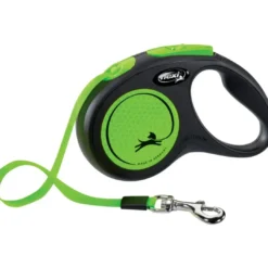Sale Flexi New Neon bånd S 5 meter 15 kg grøn Hundesnor I Mange Varianter Og Materialer|Hundesnor Til Hvalpe