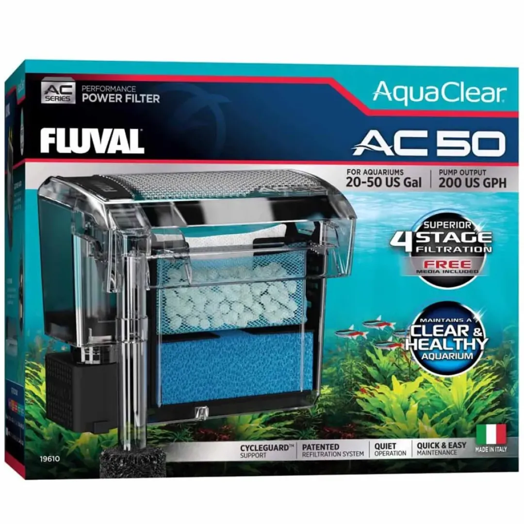 New Fluval Hængefilter AC 50 Akvariefilter Og Pumpe