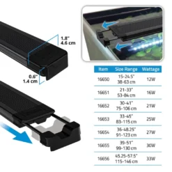 Best AquaSky LED 3.0 33W 115-146,4 cm. Akvarielamper