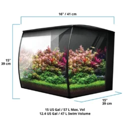 Outlet Flex akvarium 2.0 57 Liter Sort Akvarier