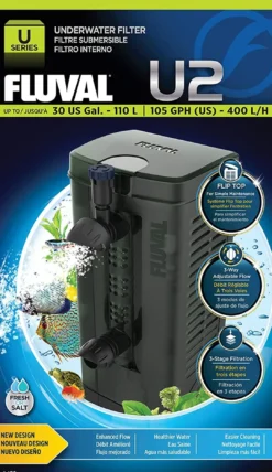 Online U2 Indvendigfilter 400 l/t Akvariefilter Og Pumpe
