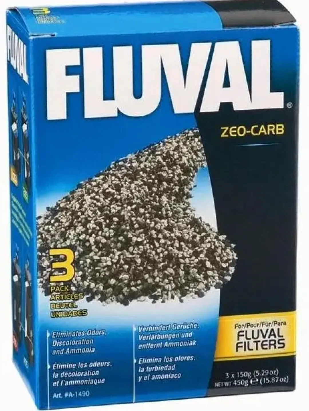 Online Zeo-carbolit 3 x 150 gram Filtermaterialer Til Akvariepumper