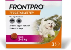 Clearance FRONTPRO 11,3 mg tyggetabletter 2-4 kg Plejemidler Til Hund Med Fokus På Sundhed Og Velvære