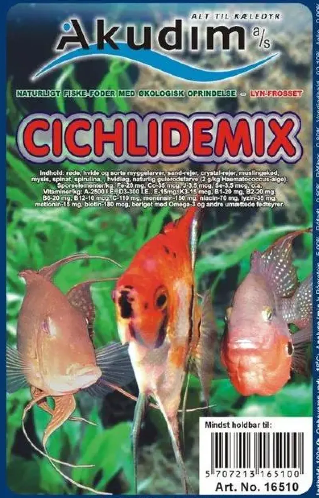 Hot Frostfoder AK Cichlidemix 100 g Fiskefoder Til Ferskvandsfisk