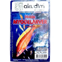 Sale Frostfoder AK Hvide Myggelarver 100 g Fiskefoder Til Ferskvandsfisk