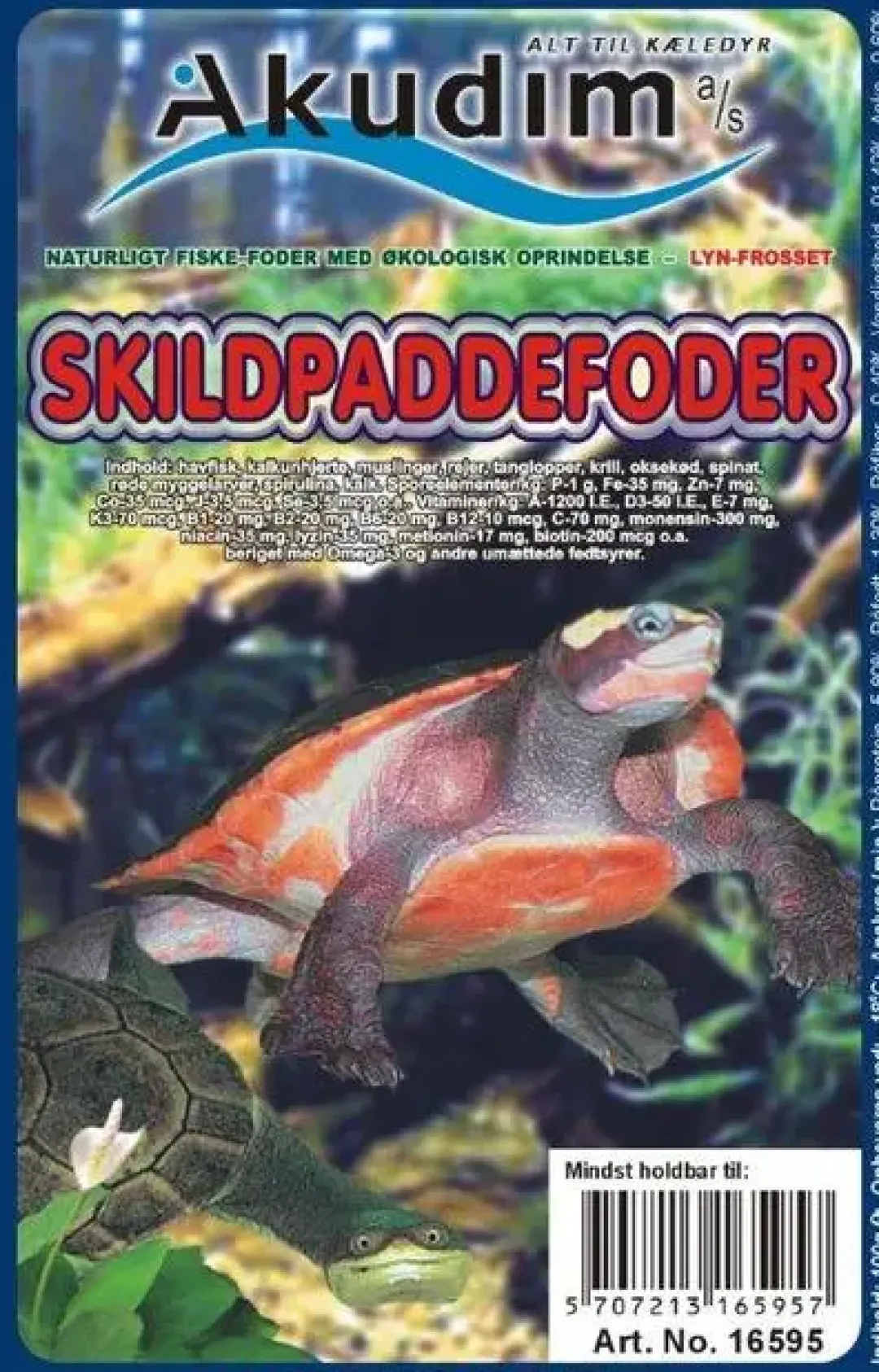 Clearance Frostfoder AK Skildpaddefoder 100 g Fiskefoder Til Ferskvandsfisk|Foder & Vitaminer Til Krybdyr