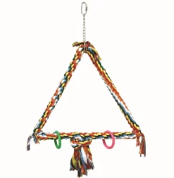 Discount Fuglelegetøj Triangle Swing XXL - Aktiv gynge og klatring til fugle Fuglelegetøj