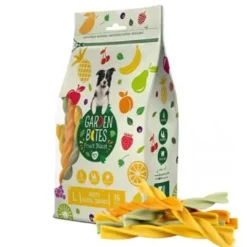 Garden Bites Fruity Dental Swirls Mix 13 cm 30 stk (vegetabilsk) - tandrensende hundesnacks Snacks Til Hvalpe - Lækre Godbidder Til Træning Og Forkælelse|Hundeguf Og Tyggeben Til Hunde