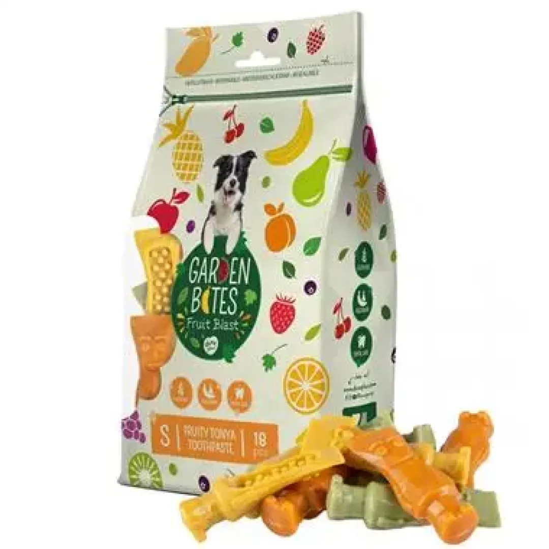 Sale Garden Bites Fruity Friends Mix 12,5 cm 3 stk (vegetabilsk) - tyggeben til hunde Snacks Til Hvalpe - Lækre Godbidder Til Træning Og Forkælelse|Hundeguf Og Tyggeben Til Hunde