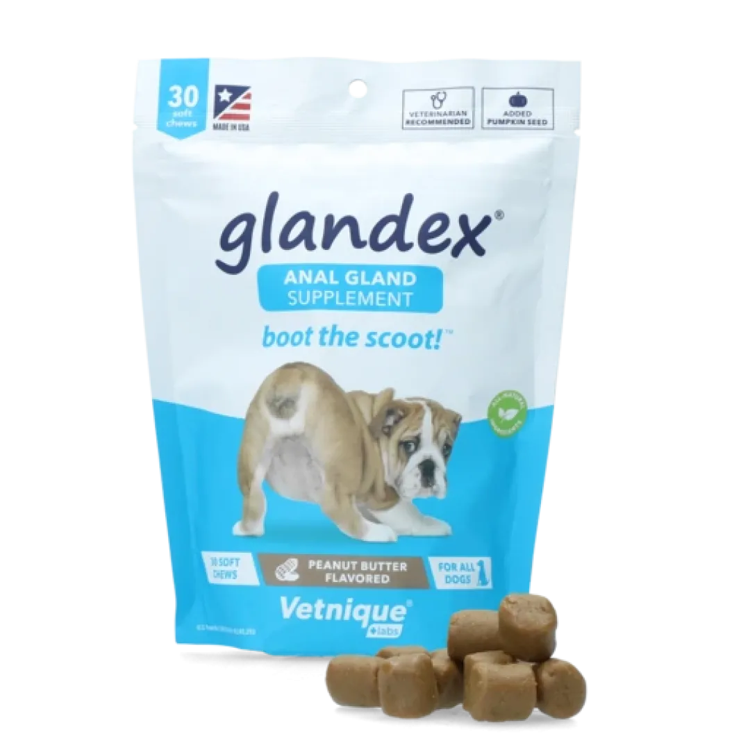 Clearance Glandex Soft Chew 120g (30stk) Plejemidler Til Hund Med Fokus På Sundhed Og Velvære