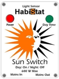 New Habistat Sun Switch Terrarielysstofrør, Pærer Og Varme