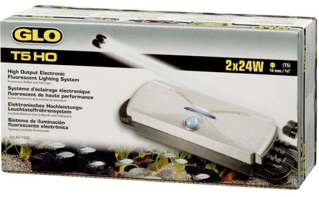 New Glo controller 2 x 24 Watt T5 elektronisk Terrarielysstofrør, Pærer Og Varme|Lysstofrør Og Pærer Til Akvarier