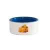 Discount Hamster Foderskål Blå-hvid Ø 7,5 cm Drikkeflasker & Foderskåle Til Gnavere & Kaniner