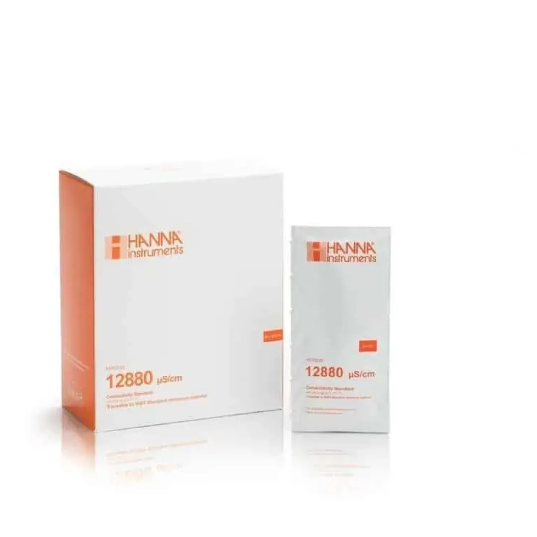 Outlet Hanna Calibration Fluid 12880 µS/cm - 25 bags of 20 ml HI70030P Måleudstyr Til Akvarium