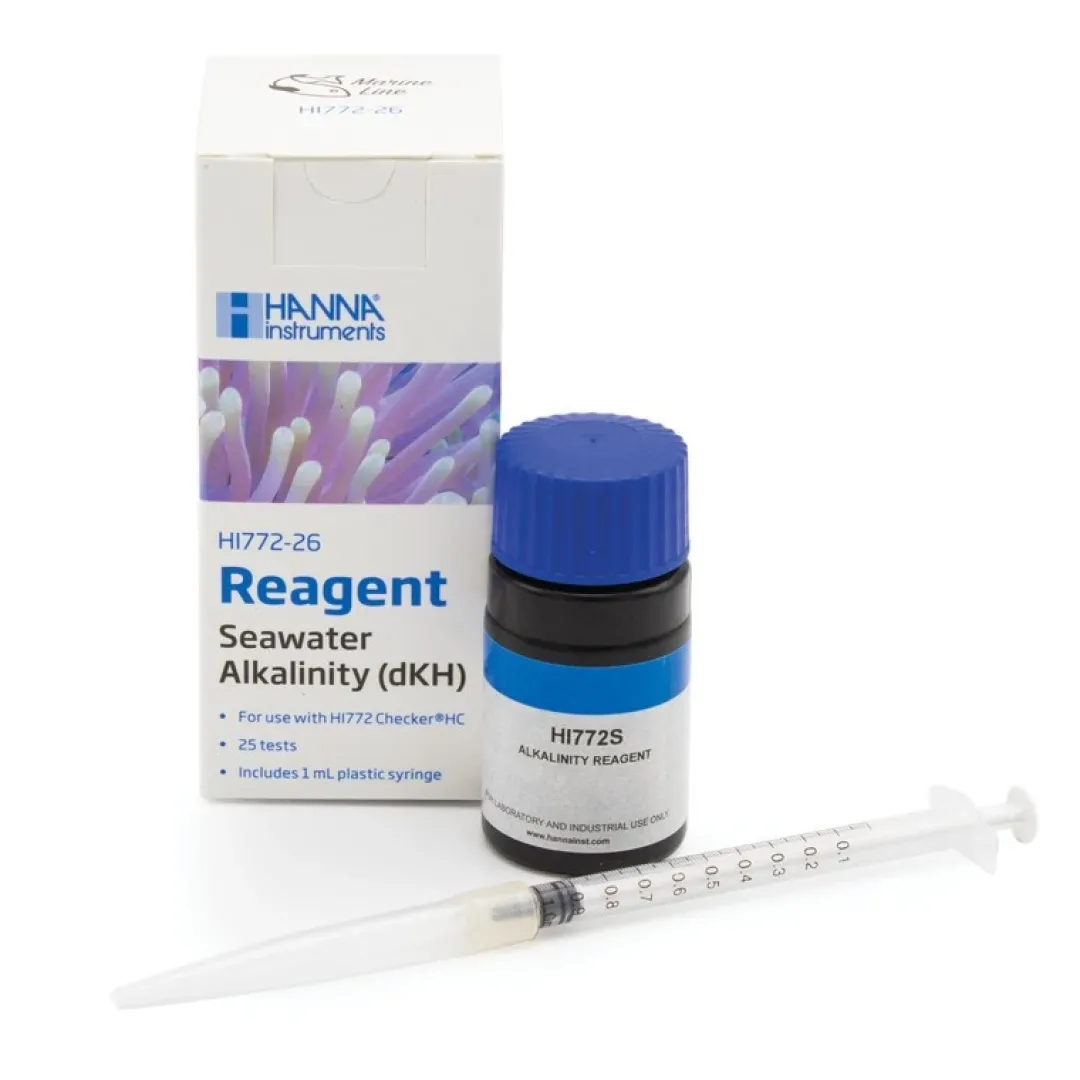Hot HI-772-26 ALKALINITY (DKH) Reagents til 25 Tests til saltvand Måleudstyr Til Akvarium