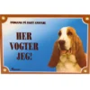 Sale Her vogter jeg skilt med Basset Tilbehør Til Hund - Alt Til En Glad Og Tryg Hverdag For Din Bedste Ven