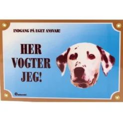 Sale Her vogter jeg skilt med Dalmatiner Tilbehør Til Hund - Alt Til En Glad Og Tryg Hverdag For Din Bedste Ven