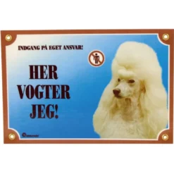 Hot Her vogter jeg skilt med Puddel Tilbehør Til Hund - Alt Til En Glad Og Tryg Hverdag For Din Bedste Ven