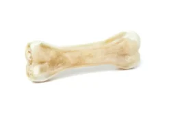 New Håndlavet Presset Tyggeben med fyld af lam 17 cm 115 g - stort tyggeben til hunde Hundeguf Og Tyggeben Til Hunde