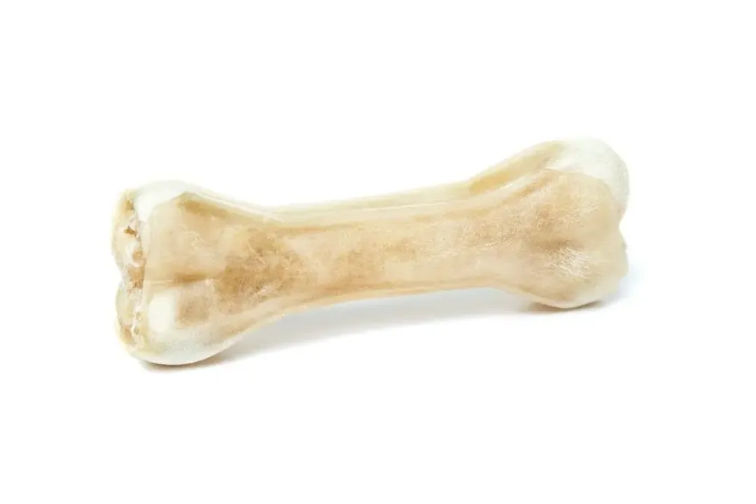 New Håndlavet Presset Tyggeben med fyld af lam 17 cm 115 g - stort tyggeben til hunde Hundeguf Og Tyggeben Til Hunde