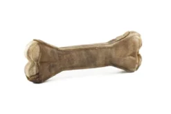 Outlet Håndlavet Presset Tyggeben med fyld af hjort 17 cm 85 g - stort tyggeben Hundeguf Og Tyggeben Til Hunde