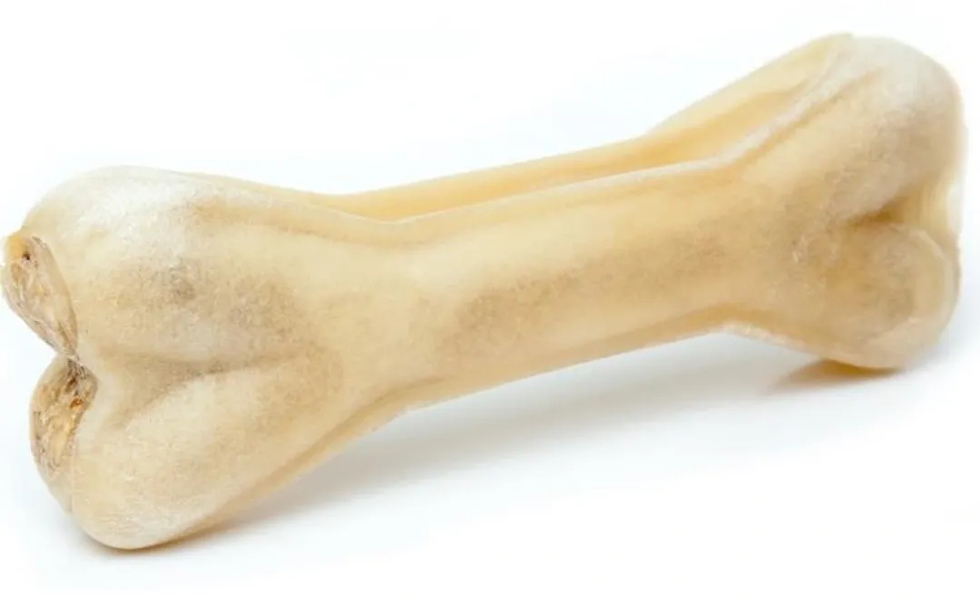 Best Håndlavet Presset Tyggeben med fyld af ged 12 cm 55 g - kompakt hundesnack Hundeguf Og Tyggeben Til Hunde