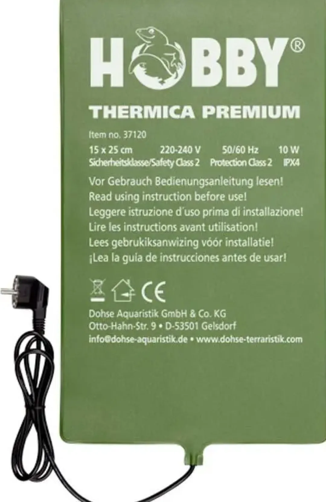 New Thermica premium 15x25cm 10W Terrarielysstofrør, Pærer Og Varme
