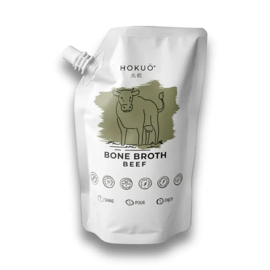 Sale Hokuo Beef Bone Broth 400 ml - naturlig oksebouillon til hunde og katte Hundefoder|Fodertilskud Til Hvalpe - Støtte Til Sund Vækst Og Trivsel