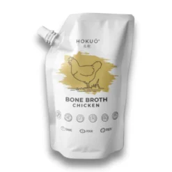 Hokuo Chicken Bone Broth 400 ml - naturlig kyllingebouillon til hunde og katte Hundefoder|Fodertilskud Til Hvalpe - Støtte Til Sund Vækst Og Trivsel