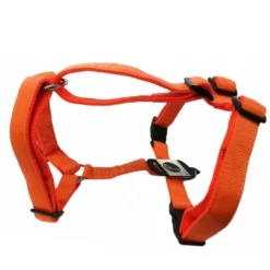 Clearance Hundesele Nylon Orange justerbar Orange str. 66-91 cm 25 mm - åndbar komfort Hundeseler Til Alle Behov Og Hundestørrelser