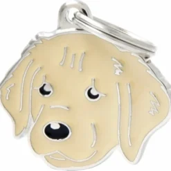 Online Hundetegn My family Friends Golden Retriever Hundetegn Til Hvalpe - Sikkerhed Og Tryghed Hvis Hvalpen Løber Væk|Hundetegn Og Smykker Med Stil Og Sikkerhed
