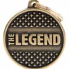 Best Hundetegn My Family The Legend cirkel stor guld Hundetegn Til Hvalpe - Sikkerhed Og Tryghed Hvis Hvalpen Løber Væk|Hundetegn Og Smykker Med Stil Og Sikkerhed