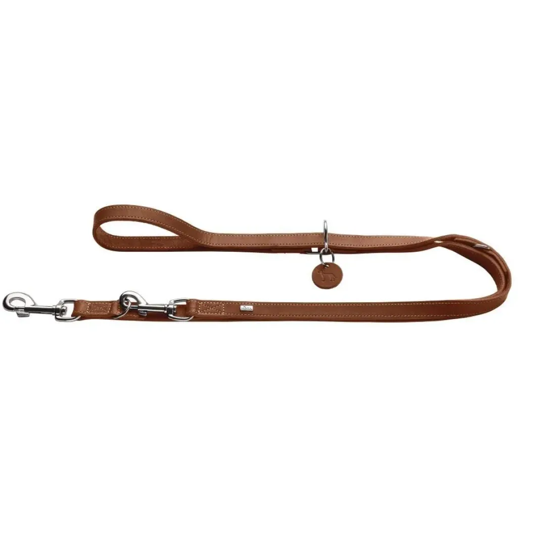 New Aalborg læderline 13mm cognac Hundesnor I Mange Varianter Og Materialer|Hundesnor Til Hvalpe