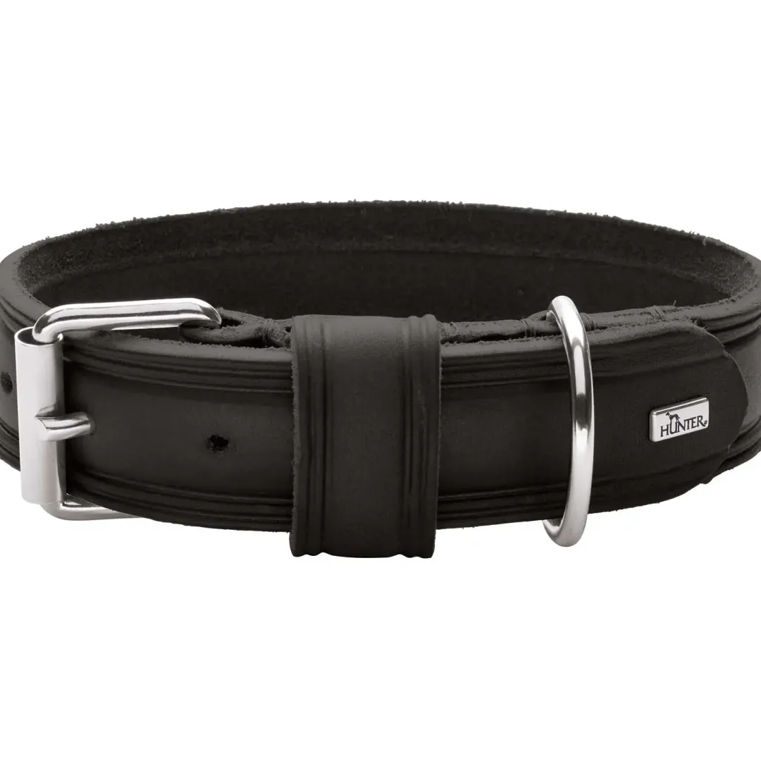 Outlet Aalborg Rustica Sort 60 - 45-55 cm Hvalpehalsbånd - Bløde Og Sikre Halsbånd Med Perfekt Pasform Til Din Hvalp|Hundehalsbånd Med Stil - Komfort Og Sikkerhed Til Din Hund