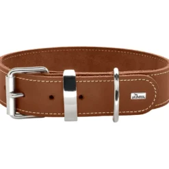 New Aalborg Special Hundehalsbånd 40 Cognac - 28-34 cm Hvalpehalsbånd - Bløde Og Sikre Halsbånd Med Perfekt Pasform Til Din Hvalp|Hundehalsbånd Med Stil - Komfort Og Sikkerhed Til Din Hund