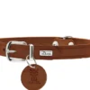 Online Aalborg Sport Cognac 60 hundehalsbånd - 45-55 cm Hvalpehalsbånd - Bløde Og Sikre Halsbånd Med Perfekt Pasform Til Din Hvalp|Hundehalsbånd Med Stil - Komfort Og Sikkerhed Til Din Hund