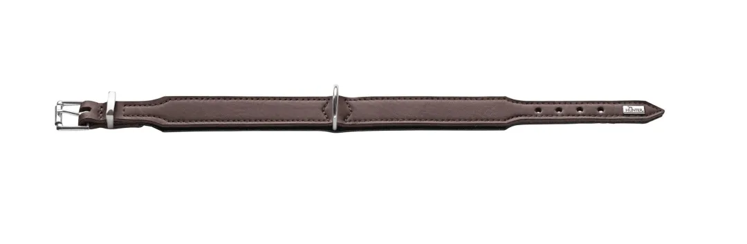 Clearance Basic halsbånd str.37 Brun - 30,0-34,5 cm Hvalpehalsbånd - Bløde Og Sikre Halsbånd Med Perfekt Pasform Til Din Hvalp|Hundehalsbånd Med Stil - Komfort Og Sikkerhed Til Din Hund