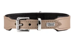 Clearance Basic halsbånd str.65 Stone - 51,0-58,5 cm Hvalpehalsbånd - Bløde Og Sikre Halsbånd Med Perfekt Pasform Til Din Hvalp|Hundehalsbånd Med Stil - Komfort Og Sikkerhed Til Din Hund