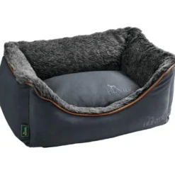 Hot Bergamo hundesofa 60x40 cm Antracit Hundesenge Og Kurve Til Hunde - Bløde Og Komfortable|Sovepladser Til Hvalpe - Hundesenge, Kølemåtter Og Trygge Hvilesteder