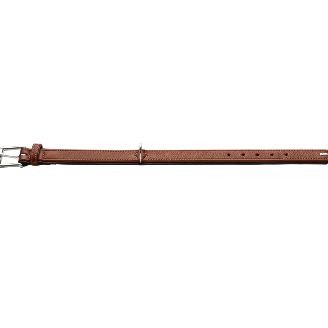 Best Canadian UP Hundehalsbånd M 55 Sort/Cognac - 42-48 cm Hvalpehalsbånd - Bløde Og Sikre Halsbånd Med Perfekt Pasform Til Din Hvalp|Hundehalsbånd Med Stil - Komfort Og Sikkerhed Til Din Hund