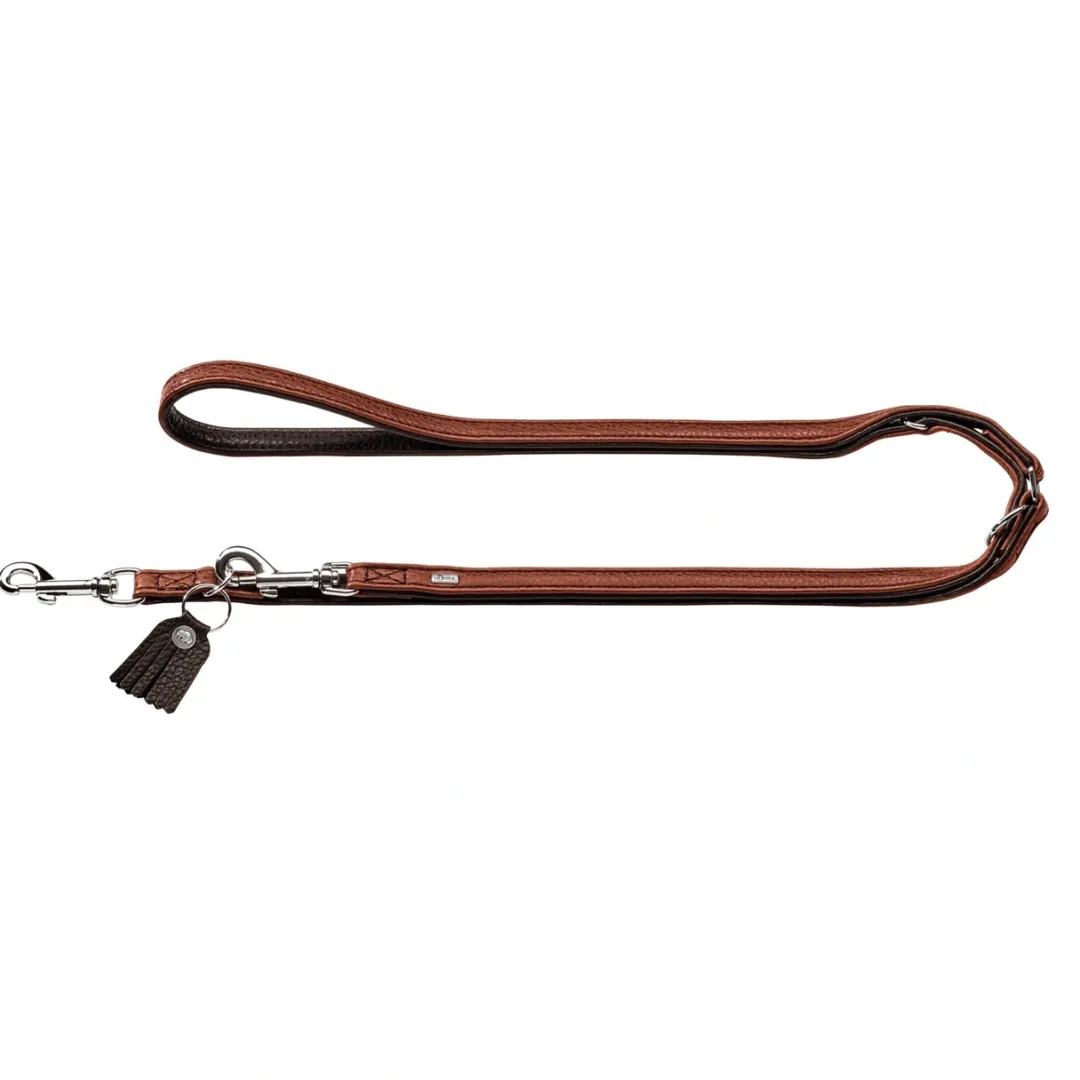 Best Cody Cognac Mørkebrun 3-trins hundeline 20/200 Hundesnor I Mange Varianter Og Materialer|Hundesnor Til Hvalpe