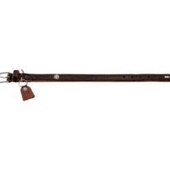 Best Cody 60 Mørkebrun Cognac hundehalsbånd - 46-52 cm Hvalpehalsbånd - Bløde Og Sikre Halsbånd Med Perfekt Pasform Til Din Hvalp|Hundehalsbånd Med Stil - Komfort Og Sikkerhed Til Din Hund