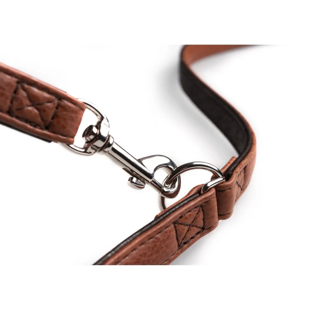 Discount Cody Mørkebrun Cognac 3-trins hundeline 20/200 Hundesnor I Mange Varianter Og Materialer|Hundesnor Til Hvalpe
