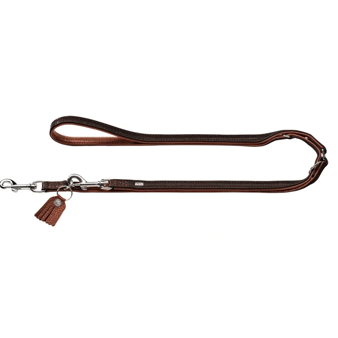 Discount Cody Mørkebrun Cognac 3-trins hundeline 20/200 Hundesnor I Mange Varianter Og Materialer|Hundesnor Til Hvalpe