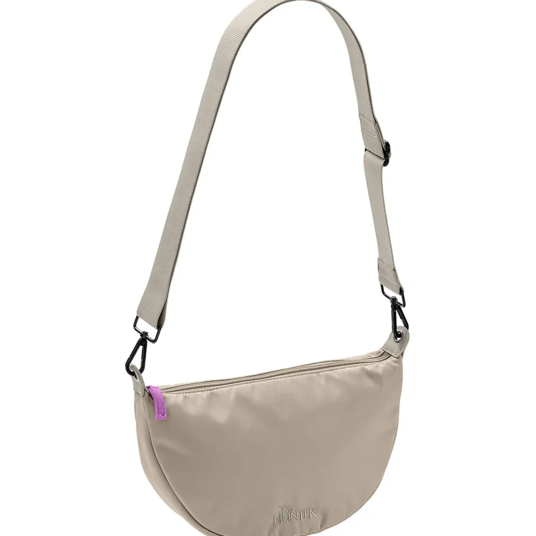 Outlet Crossbody taske Charlotte i grå Hunter Tasker I Læder|Tilbehør Til Hund - Alt Til En Glad Og Tryg Hverdag For Din Bedste Ven