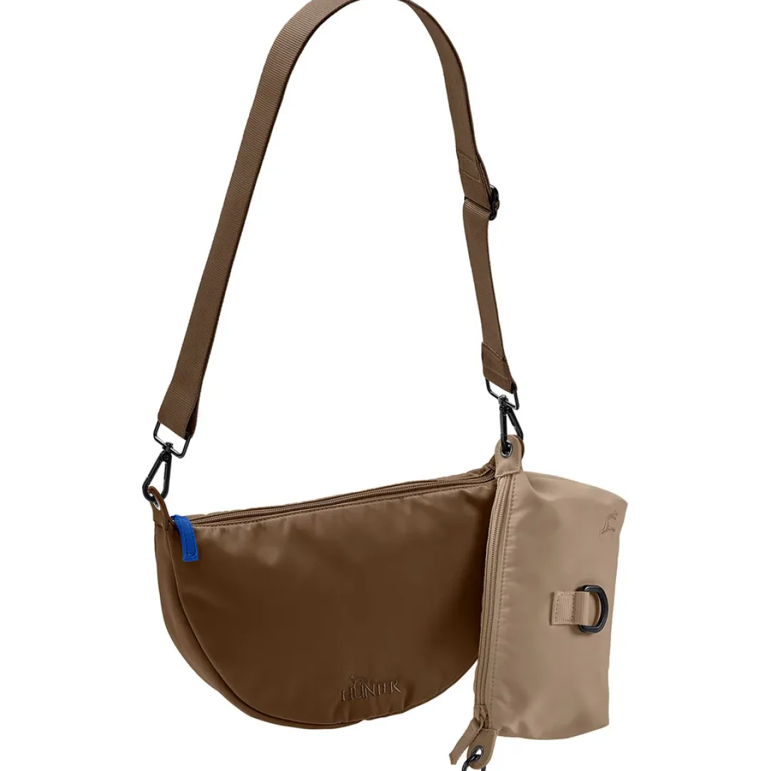 Outlet Crossbody taske Charlotte i brun Hunter Tasker I Læder|Tilbehør Til Hund - Alt Til En Glad Og Tryg Hverdag For Din Bedste Ven