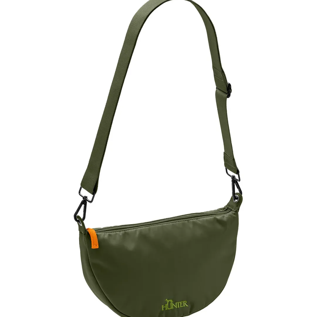 Outlet Crossbody taske Charlotte i grøn Hunter Tasker I Læder|Tilbehør Til Hund - Alt Til En Glad Og Tryg Hverdag For Din Bedste Ven