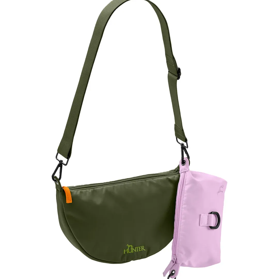 Outlet Crossbody taske Charlotte i grøn Hunter Tasker I Læder|Tilbehør Til Hund - Alt Til En Glad Og Tryg Hverdag For Din Bedste Ven